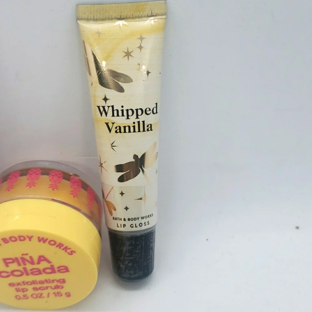 Bath and Body Works Lippy Lip Care Bundle Lip Scrub & Lip Gloss 3-Piece Set